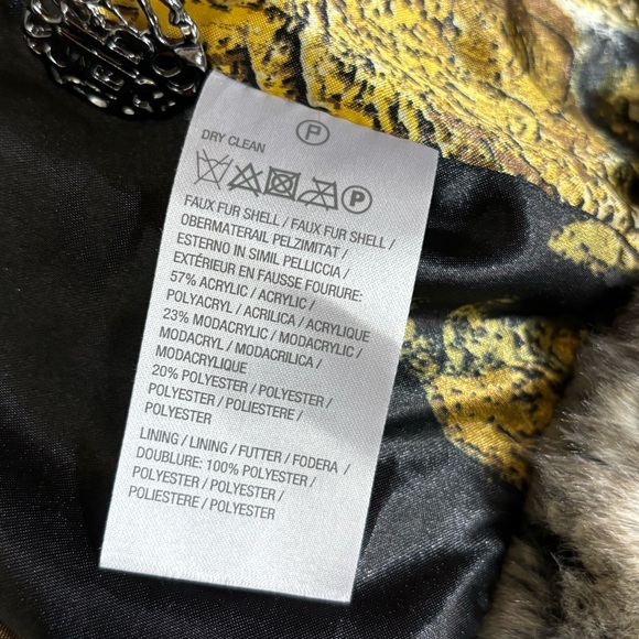 Dennis by Dennis Basso Platinum Faux Fur Coat - Picture 12 of 13